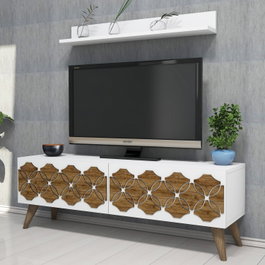 Hanah Home Nisan - Mueble de TV Blanco